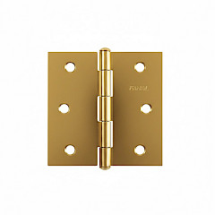 Bisagra Cuadrada 4x4 – Latón Pulido
