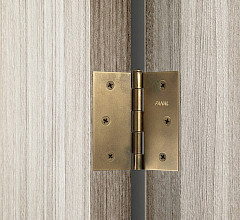 Bisagra Cuadrada 4x4 – Latón Antiguo