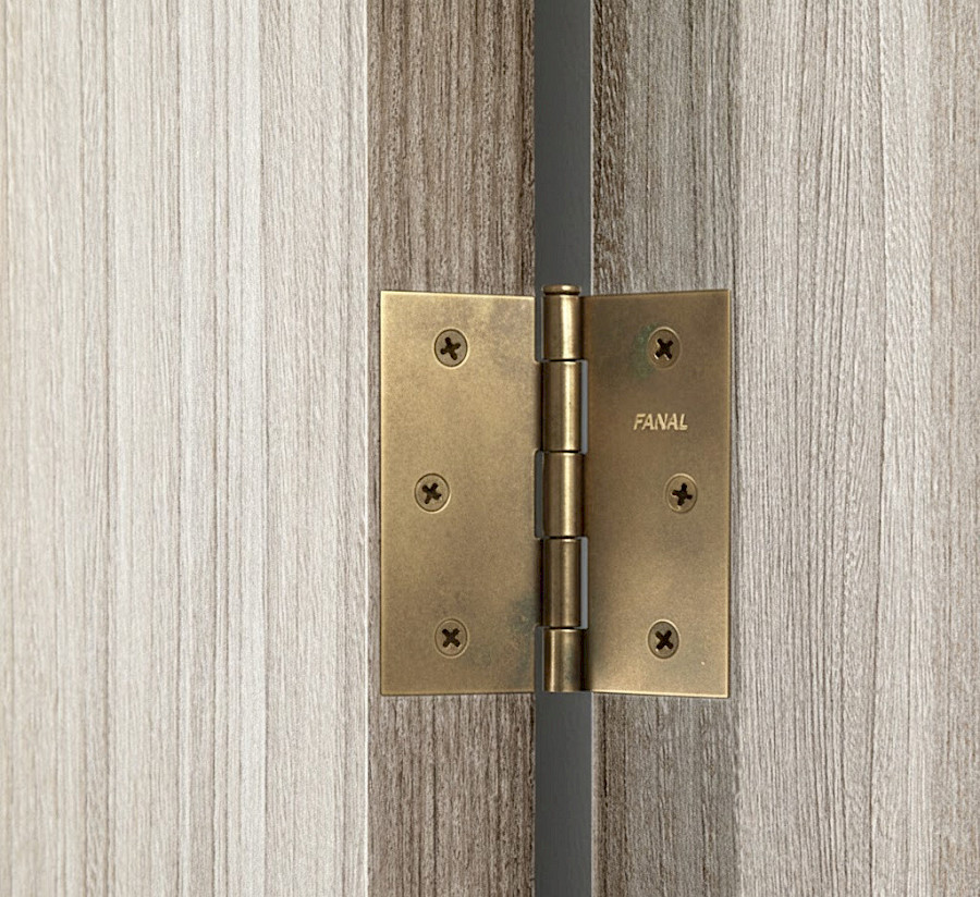 Bisagra Cuadrada 4x4 – Latón Antiguo