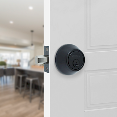 Cerrojo Annecy Cilindro Doble · Negro Mate