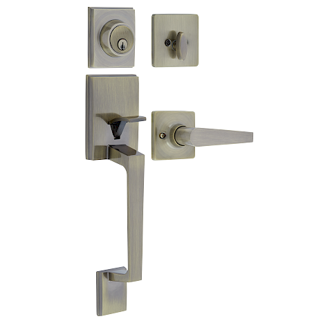 Gatillo Marcella Cilindro Sencillo · Latón Antiguo