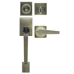 Gatillo Marcella Cilindro Sencillo · Latón Antiguo