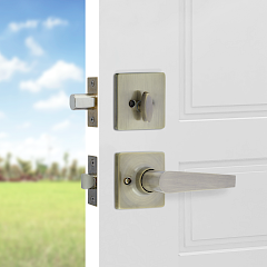 Gatillo Marcella Cilindro Sencillo · Latón Antiguo