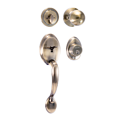 Gatillo Versalles Cilindro Sencillo · Latón Antiguo