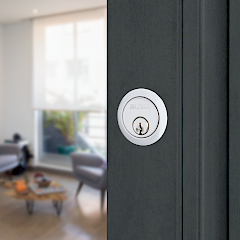 Cerradura de Sobreponer 101 Triple Derecha · Cilindro Suelto · Beige