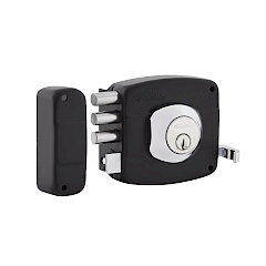 Cerradura de Sobreponer 101 Triple Izquierda · Cilindro Suelto · Negro