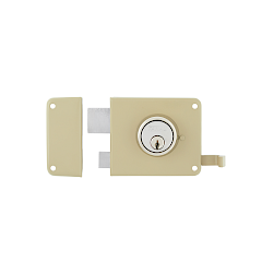 Cerradura de Sobreponer 166 Izquierda · Beige