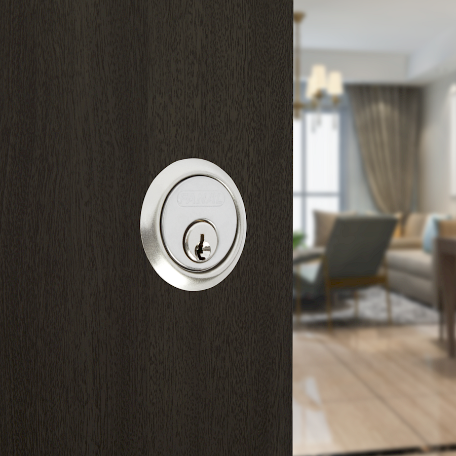 Cerradura de Sobreponer 166 Izquierda · Beige