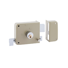 Cerradura de Sobreponer 170 Monta Fácil Derecha · Beige