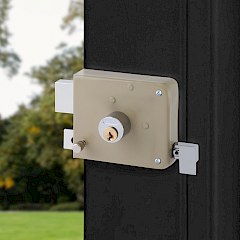 Cerradura de Sobreponer 170 Monta Fácil Izquierda · Beige