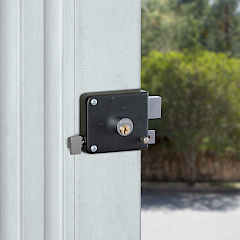 Cerradura de Sobreponer 170 Monta Fácil Derecha · Negro