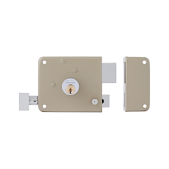 Cerradura de Sobreponer 170 Derecha · Beige