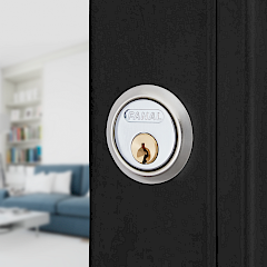 Cerradura de Sobreponer 170 Derecha · Beige