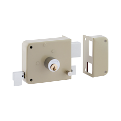Cerradura de Sobreponer 170 Derecha · Beige