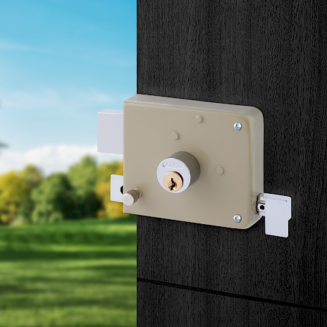 Cerradura de Sobreponer 170 Izquierda · Beige