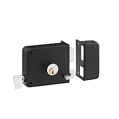 Cerradura de Sobreponer 170 Derecha · Negro