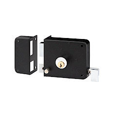 Cerradura de Sobreponer 170 Izquierda · Negro
