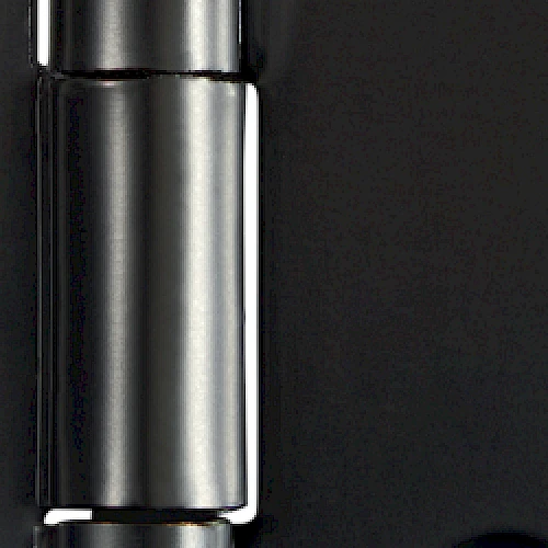 Bisagra Cuadrada 3x3 – Negro Mate